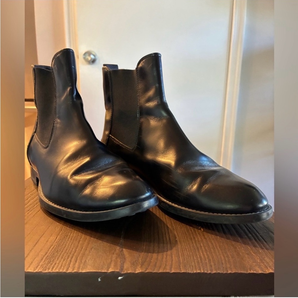 Tod's Ankle Boots Chelsea Boots Woman Black Leather - Picture 2 of 6